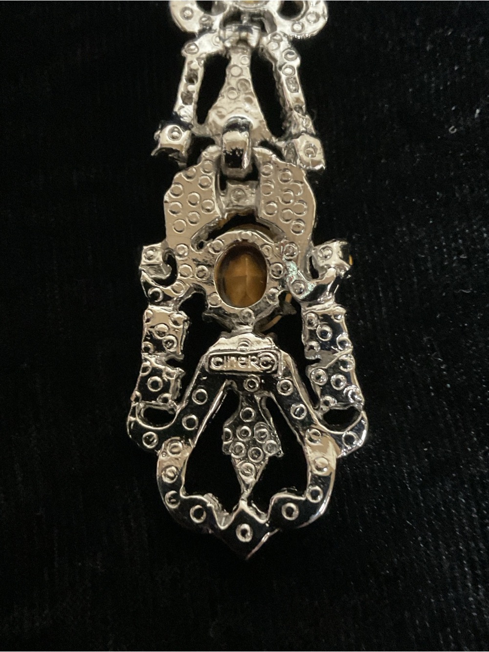 Ciner Chain Pendant Necklace. View 2